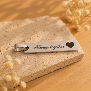Custom Text Bar Pendant